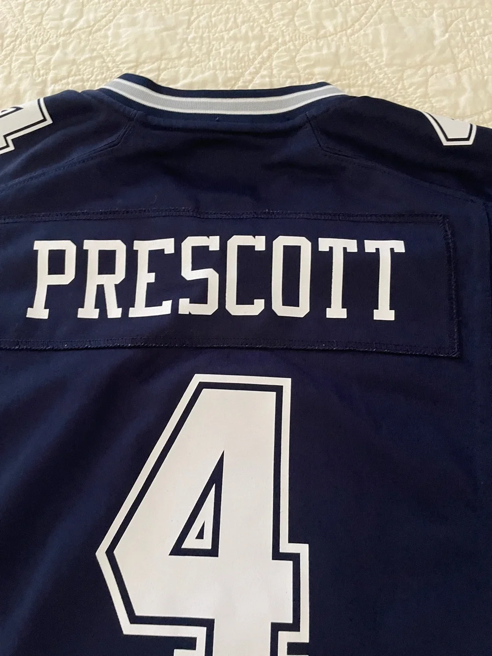 Nike NFL Youth #4 Dak Prescott Dallas Cowboys Game Jersey On Field Youth Size M